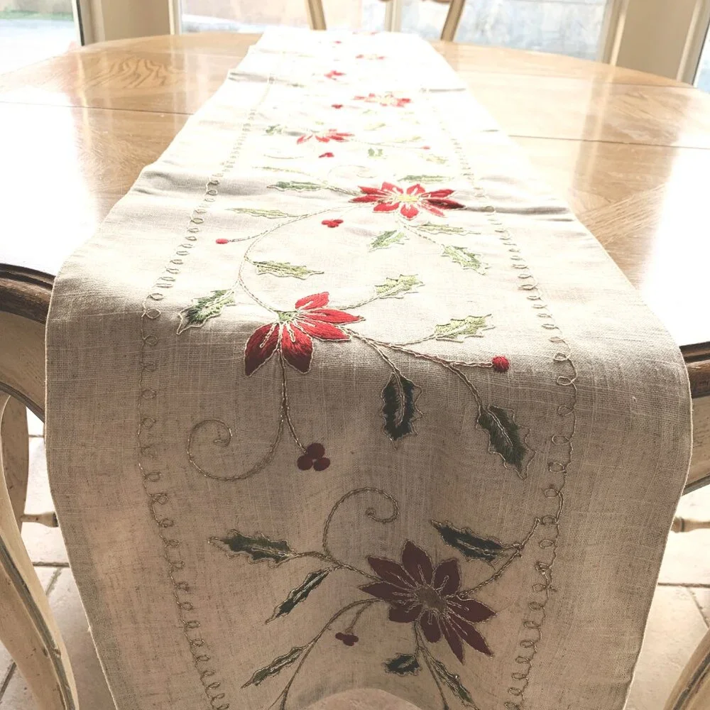 N/A embroidered holiday
